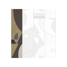 Kép 1/2 - JV Geometriai mintás modern fekete vinyl poszter tapéta Shenzhen Black 68 cm X 3 m