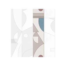 Kép 1/2 - JV Geometriai mintás modern bézs-bordó vinyl poszter tapéta Shenzhen Ruby 68 cm X 3 m