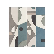 Kép 1/2 - JV Geometriai mintás modern szürke vinyl poszter tapéta Shenzhen Grey 272 cm X 3 m