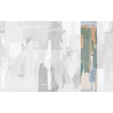 Kép 1/2 - JV Absztrakt mintás kék vinyl poszter tapéta Downtown Sunset 68 cm X 3 m