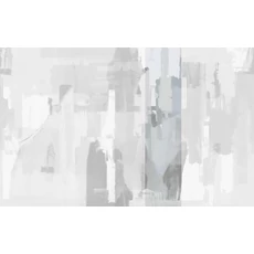 Kép 1/2 - JV Absztrakt mintás szürke vinyl poszter tapéta Downtown Fog 68 cm X 3 m
