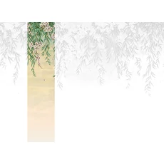 Kép 1/2 - JV Leander mintás romantikus zöld vinyl poszter tapéta Vence Green 68 cm X 3 m