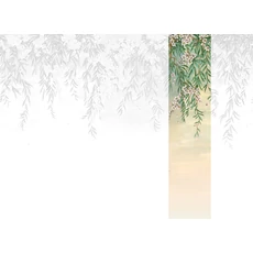 Kép 1/2 - JV Leander mintás romantikus zöld vinyl poszter tapéta Vence Green 68 cm X 3 m