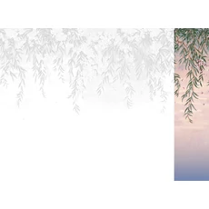 Kép 1/2 - JV Leander mintás romantikus lila vinyl poszter tapéta Vence Purple 68 cm X 3 m