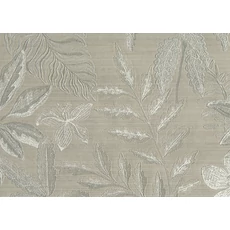 Kép 1/2 - JV Egzotikus virágmintás szövethatású oliva vinyl tapéta Jardin Tropical Olive 100 cm X 10 m