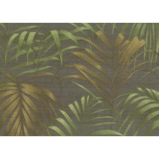 Kép 1/2 - JV Pálmaleveles egzotikus zöld vinyl tapéta Fern Green 100 cm X 10 m