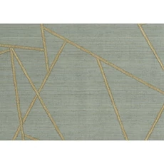 Kép 1/2 - JV Modern geometriai mintás zöld-arany vinyl tapéta Patchwork Tropical Green 100 cm X 10 m