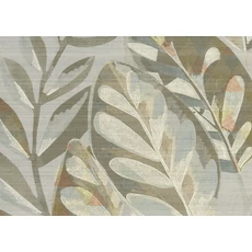 Kép 1/2 - JV Egzotikus levélmintás bézs vinyl poszter tapéta Jaipur Garden Beige 196 cm X 3 m