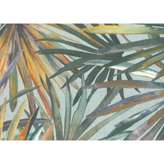 Kép 1/2 - JV Modern pálmaleveles zöld vinyl tapéta Corifa Green 70 cm X 10 m
