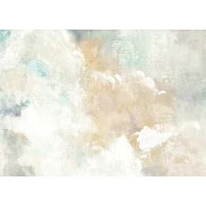 Kép 1/2 - JV Modern felhő mintás kék-bézs vinyl tapéta Aria Bue 70 cm X 10 m