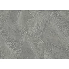 Kép 1/2 - JV Dombornyomott levélerezetes sötétszürke vinyl tapéta Daphne Grey 70 cm X 10 m