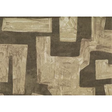 Kép 1/2 - JV Modern absztrakt barna vinyl tapéta Labirinthos Brown 70 cm X 10 m