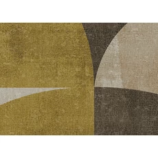 Kép 1/2 - JV Geometriai mintás bézs-sárga vinyl poszter tapéta Plinthos Yellow-Beige 200 cm X 3 m