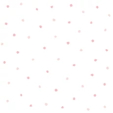 Kép 1/2 - KT-Exclusive Pöttyös rózsaszín vlies gyerek tapéta Joy Pink 52 cm X 10 m