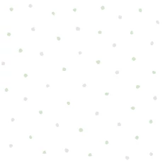 Kép 1/2 - KT-Exclusive Pöttyös zöld vlies gyerek tapéta Joy Green 52 cm X 10 m