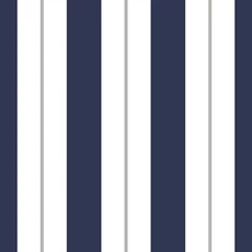 Kép 1/2 - KT-Exclusive Széles csíkos sötétkék vlies gyerek tapéta Joy Blue 52 cm X 10 m