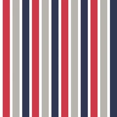 Kép 1/2 - KT-Exclusive Csíkos piros-kék vlies gyerek tapéta Joy Red-Blue 52 cm X 10 m