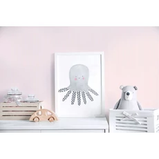 Kép 2/2 - KT-Exclusive Keskeny csíkos rózsaszín vlies gyerek tapéta Joy Pink 52 cm X 10 m