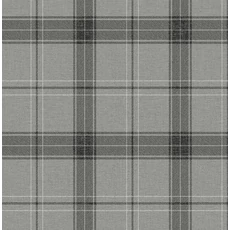 Kép 1/2 - KT-Exclusive Klasszikus kockás szürke-fekete vlies tapéta Sauvage Grey-Black 52 cm X 10 m