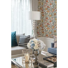 Kép 2/2 - KT-Exclusive Gyümölcsfás modern zöld-színes vlies tapéta British Heritage Turquoise 52 cm X 10 m