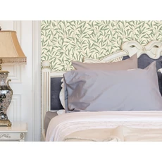 Kép 2/2 - KT-Exclusive Levélmintás modern zöld vlies tapéta British Heritage Cream 52 cm X 10 m