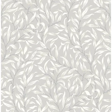 Kép 1/2 - KT-Exclusive Levélmintás modern szürke vlies tapéta British Heritage Gray 52 cm X 10 m