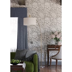 Kép 2/2 - KT-Exclusive Elegáns virágos sötétszürke vlies tapéta British Heritage Dark Gray 52 cm X 10 m