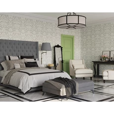 Kép 2/2 - KT-Exclusive Art nouveau stílusú elegáns világosszürke vlies tapéta British Heritage Light Gray 52 cm X 10 m