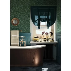 Kép 2/3 - KT-Exclusive Levélmintás sötétkék-zöld vlies tapéta British Heritage Dark Blue 52 cm X 10 m