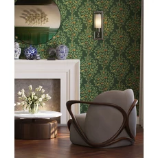 Kép 2/3 - KT-Exclusive Almafa madarakkal zöld vlies tapéta British Heritage Green 52 cm X 10 m