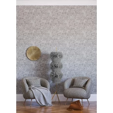 Kép 2/2 - KT-Exclusive Virág mintás szürke vlies tapéta British Heritage Gray 52 cm X 10 m