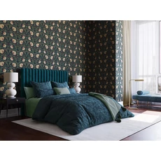 Kép 2/2 - KT-Exclusive Klasszikus virágindás sötétkék vlies tapéta British Heritage Dark Blue 52 cm X 10 m