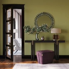 Kép 2/2 - KT-Exclusive Szövethatású olivazöld vlies tapéta Parisienne Olive 52 cm X 10 m