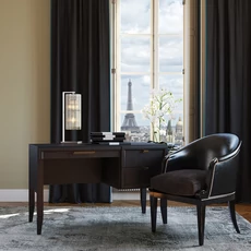 Kép 2/2 - KT-Exclusive Szövethatású sötétbézs vlies tapéta Parisienne Dark Beige 52 cm X 10 m