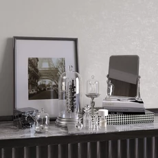 Kép 2/2 - KT-Exclusive Szövethatású világosszürke vlies tapéta Parisienne Light Gray 52 cm X 10 m