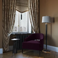 Kép 2/2 - KT-Exclusive Szövethatású sötétbarna vlies tapéta Parisienne Dark Brown 52 cm X 10 m