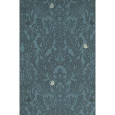 Kép 4/5 - Majvillan Modern kék vlies tapéta Amelie Petrol 53 cm X 10 m