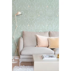 Kép 3/4 - Majvillan Modern zöld vlies tapéta Amelie Green 53 cm X 10 m