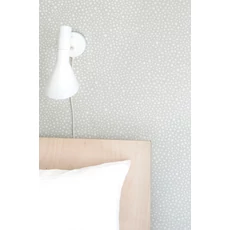 Kép 2/5 - Majvillan Pöttyös szürke vlies gyerek tapéta Dots Grey 53 cm X 10 m