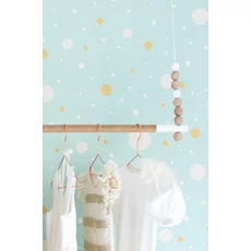 Kép 5/5 - Majvillan Pöttyös rózsaszín vlies gyermek tapéta Confetti Soft Pink 53 cm X 10 m