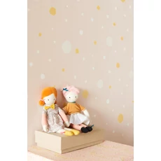 Kép 3/5 - Majvillan Pöttyös szürke vlies gyermek tapéta Confetti Grey 53 cm X 10 m