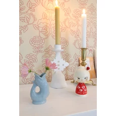 Kép 8/10 - Virágos bézs vlies tapéta piros mintával Majvillan Cheri Spritz Soft Cranberry Red 53 cm X 10 m