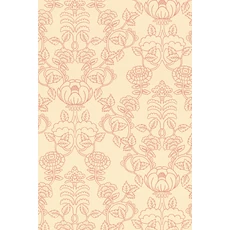 Kép 10/10 - Virágos bézs vlies tapéta piros mintával Majvillan Cheri Spritz Soft Cranberry Red 53 cm X 10 m