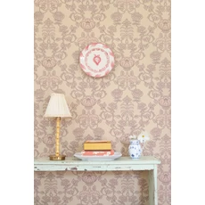 Kép 2/4 - Virágos bézs vlies tapéta púder mintával Majvillan Cheri Spritz Light Amber 53 cm X 10 m