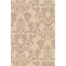 Kép 10/10 - Virágos bézs vlies tapéta púder mintával Majvillan Cheri Spritz Light Amber 53 cm X 10 m