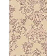 Kép 1/10 - Virágos bézs vlies tapéta púder mintával Majvillan Cheri Spritz Light Amber 53 cm X 10 m