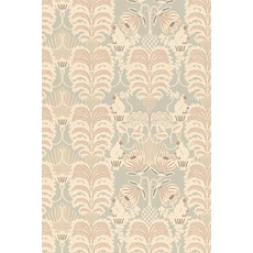 Kép 6/7 - Majvillan Art deco stílusú majom mintás bézs-zöld vlies tapéta Hello Monkey Pale Sage Green 53 cm X 10 m