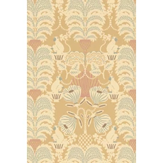 Kép 7/7 - Majvillan Art deco stílusú majom mintás sárga vlies tapéta Hello Monkey Lion Yellow 53 cm X 10 m