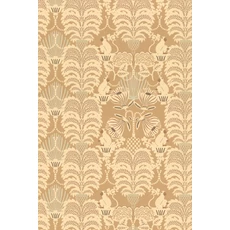 Kép 6/7 - Majvillan Art deco stílusú majom mintás barna vlies tapéta Hello Monkey Camel Brown 53 cm X 10 m