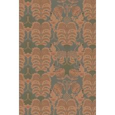 Kép 6/7 - Majvillan Art deco stílusú majom mintás sötétzöld-bézs vlies tapéta Hello Monkey Rosemary Green 53 cm X 10 m